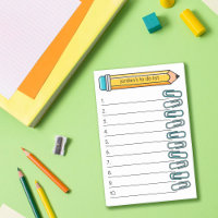 Blue Paperclips & Stift Ihr Name 10 für eine Liste