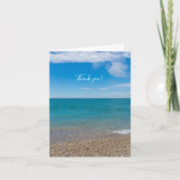 Blue Paradise am Lake Michigan Danke Karte