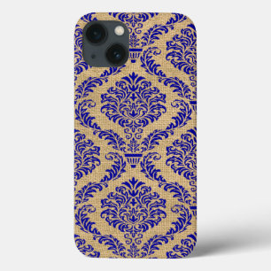 Blue Parisian Moods Damask Case-Mate iPhone Hülle