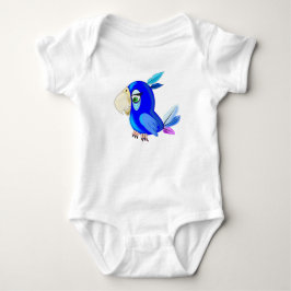 Blue Parrot Baby Bodysuit Strampler