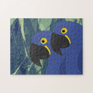 Blue Parrots Puzzle, 11 Zoll x 14 Zoll, 252 Stück Puzzle