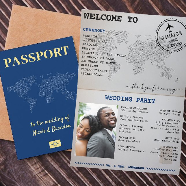 Blue Passport Jamaica Hochzeit in Urlaubsort Programm (Blue Passport Jamaica Destination Wedding Program
)