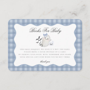 Blue Pastel Little Boo Ghost Books for Baby Insert