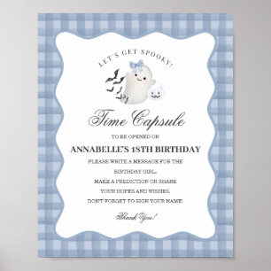 Blue Pastel Little Boo Ghost Time Kapselspiel Poster