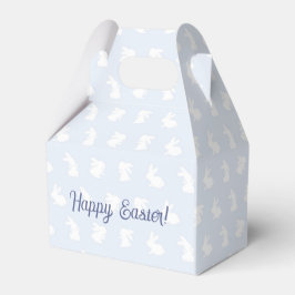 Blue Pastel Minimalist Bunny Easter Favor Gift Box Geschenkschachtel