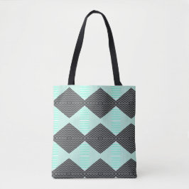 Blue Pattern Shoulder Bag