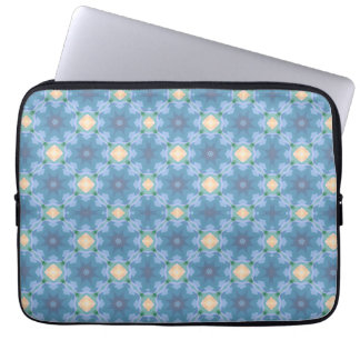 Blue Patterned Laptopschutzhülle