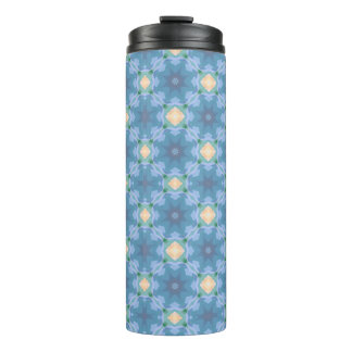 Blue Patterned Thermosbecher