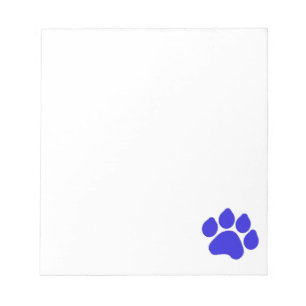 Blue Paw Print Notepad Notizblock