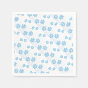 Blue Paws - Standard Cocktail Paper Napkins Serviette