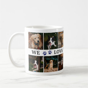 Blue Paws Wir Liebe Sie Vater Foto Collage Kaffeetasse