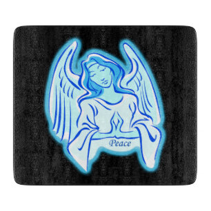 Blue Peace Angel Cutting Board Schneidebrett