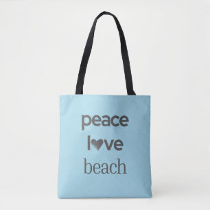 Blue Peace Love Beach Leben   Grafische Motivation