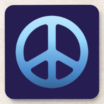 Blue Peace Sign