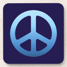 Blue Peace Sign Untersetzer