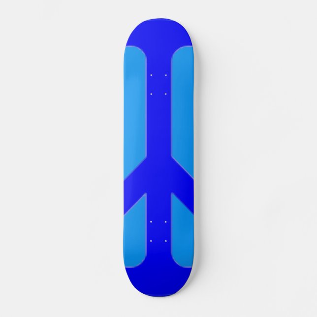 Blue Peace Skateboard (Vorderseite)
