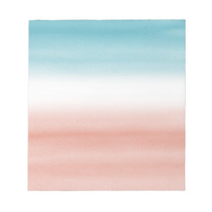 Blue Peach Ombre Notizblock