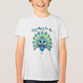 Blue Peacock Baby Dusche Brother T - Shirt
