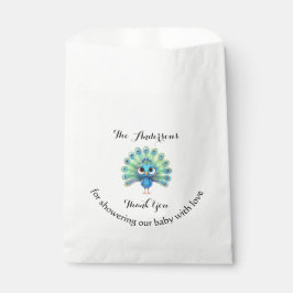 Blue Peacock Baby Dusche Fevor Bag Geschenktütchen