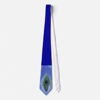 Blue Peacock Feather Krawatte