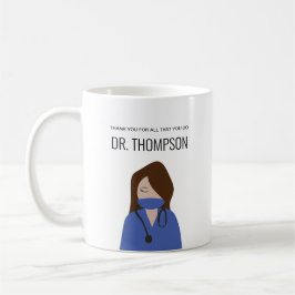 Blue Peaks Vielen Dank Frau Doktoranschauung Kaffeetasse