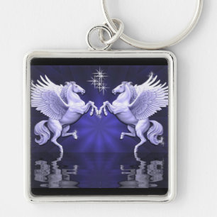 Blue Pegasus Reflections Key Chain Schlüsselanhänger