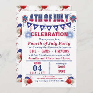 Blue Pennant String Flags 4. Juli Party