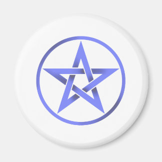 Blue Pentagram Pentagramm Magnet