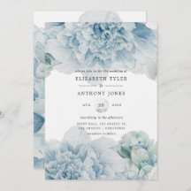 Blue Peonies Wedding