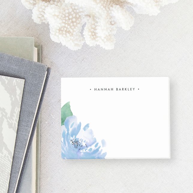 Blue Peony | PERSONALISIERT Post-it Klebezettel (Von Creator hochgeladen)