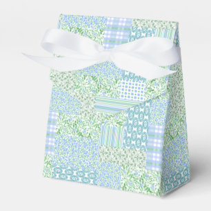 Blue Periwinkle Blume Vintage Imitate Patchwork Geschenkschachtel