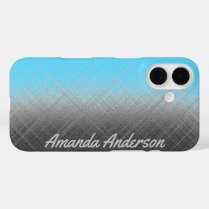 BLUE - personalisierbar iPhone 16 Hülle