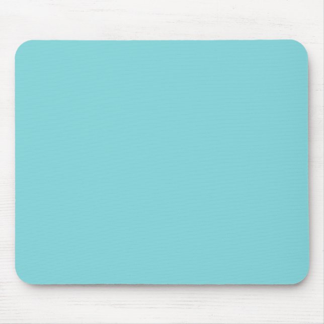 Blue Personalisiert Aqua Aquamariner Hintergrund a Mousepad (Vorne)