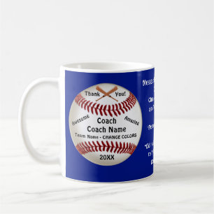 Blue Personalisiert, Baseball Coach Danke Tasse
