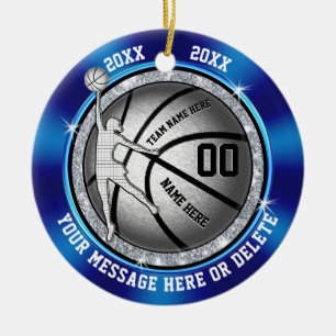 Blue Personalisiert Basketball Ornamente für Mädch