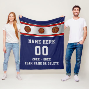 Blue Personalisiert Basketball Senior Night Gesche Fleecedecke