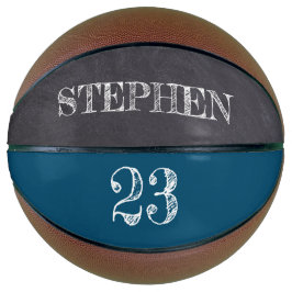 Blue Personalisiert Name Ball Player Nummernätzung Basketball
