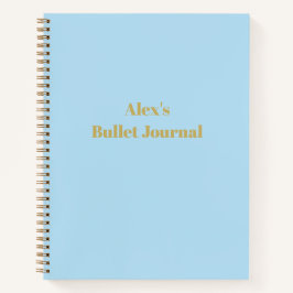 Blue Personalisiert Notebook Bullet Journal Notizbuch