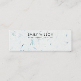 BLUE PETAL HANDMADE PAPIER STUD EARRING DISPLAPLAY MINI VISITENKARTE