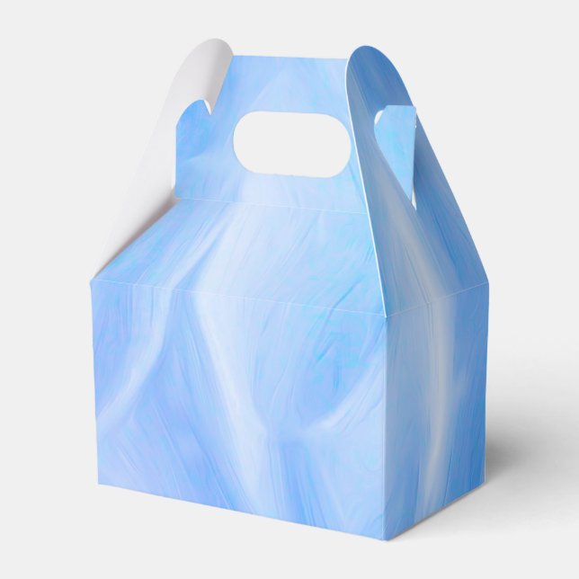 Blue Petals Gable Favor Box Geschenkschachtel (Vorderseite)