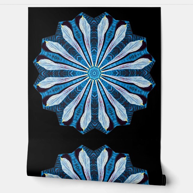 Blue Petals Tapete (Abrollen)