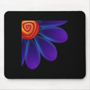 Blue Petals Update Sticker Mousepad