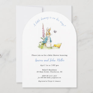 Blue Peter Rabbit Baby Boy Dusche Einladung