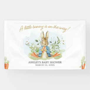 Blue Peter Rabbit Baby Dusche Banner