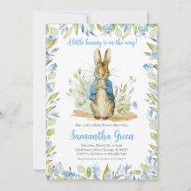 Blue Peter Rabbit Baby Dusche