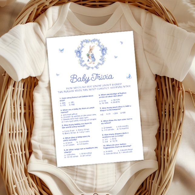 Blue Peter Rabbit Vintag Baby Trivia Game (Von Creator hochgeladen)