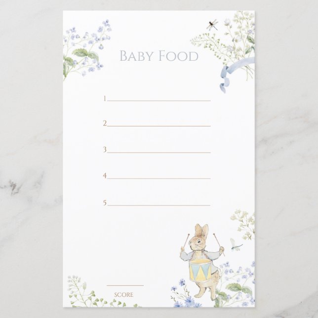 Blue Peter the Rabbit Guess Baby Food Game (Vorderseite)