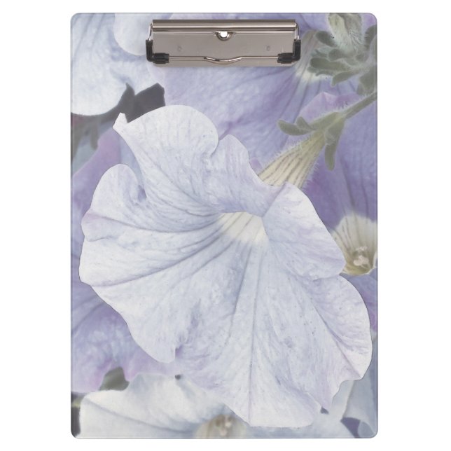 Blue Petunia Blossom Clipboard Klemmbrett (Vorderseite)