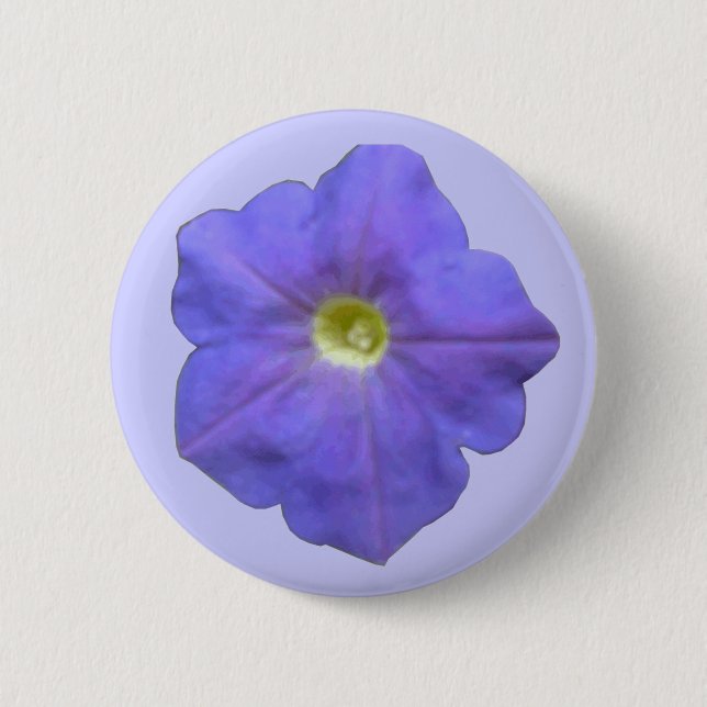 Blue Petunia Button (Vorderseite)