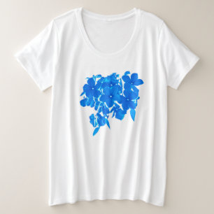 Blue Phlox Bouquet Große Größe T-Shirt